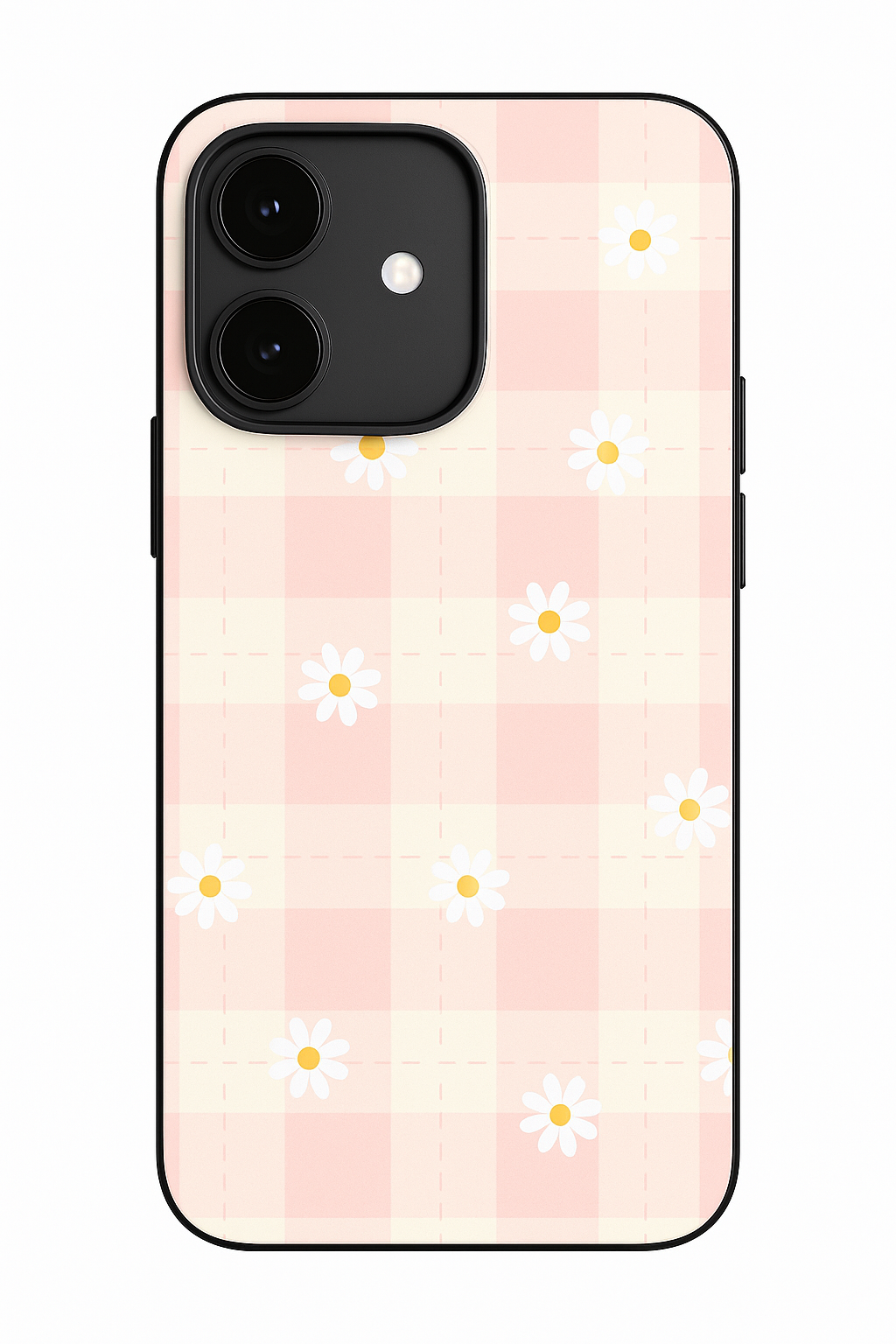 Daisy Bloom Premium Glass Back Cover For iPhone 11,12,13,14,15,16 Models