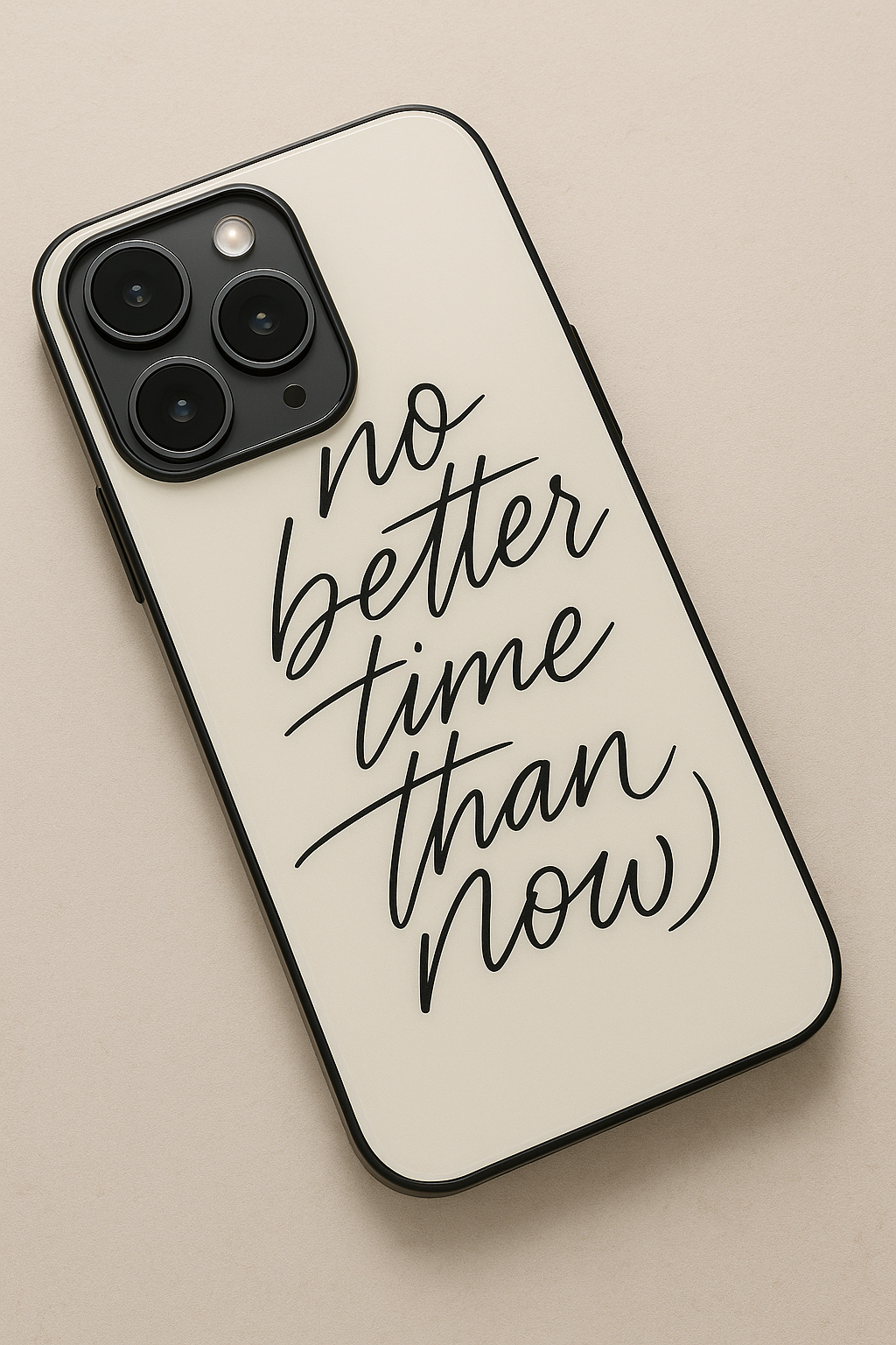 No Better Time Premium Glass Back Cover For iPhone 11,12,13,14,15,16 Models
