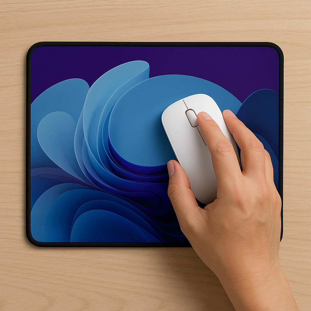 Printed Mouse Pad| Silicon Base | The abstract den Graphic | Available in Size - Small, Large