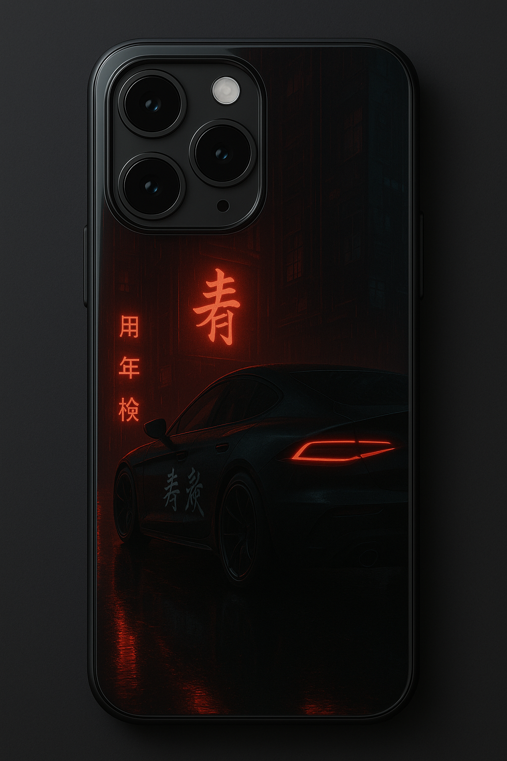 Aesthetic Car Focus Premium Glass Back Cover For iPhone 11,12,13,14,15,16 Models