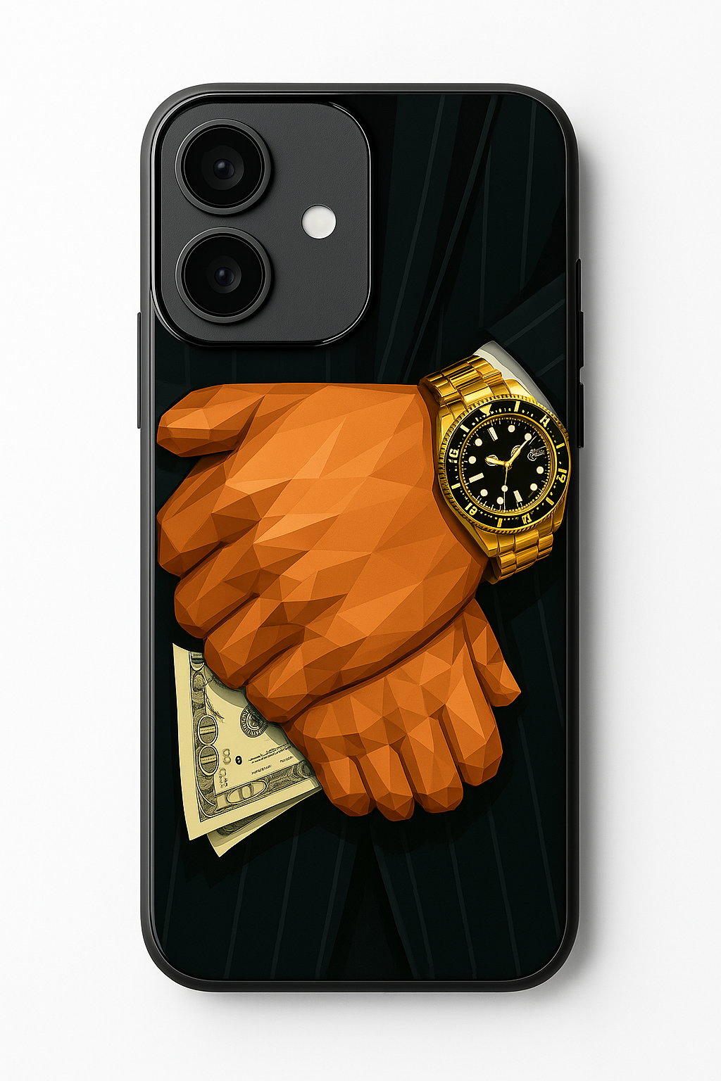 Money Matters Premium Glass Back Cover For iPhone 11,12,13,14,15,16 Models