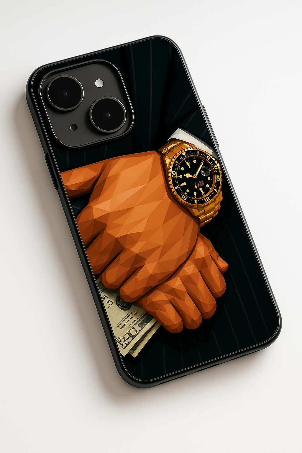 Money Matters Premium Glass Back Cover For iPhone 11,12,13,14,15,16 Models