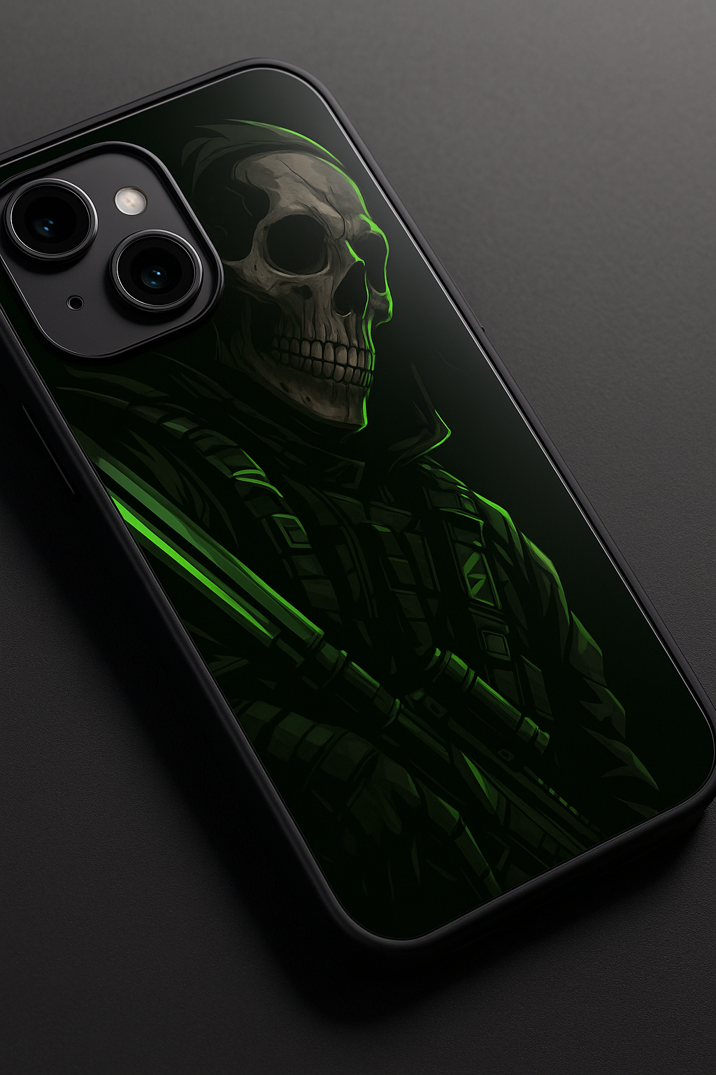 COD Zombie Premium Glass Back Cover For iPhone 11,12,13,14,15,16 Models