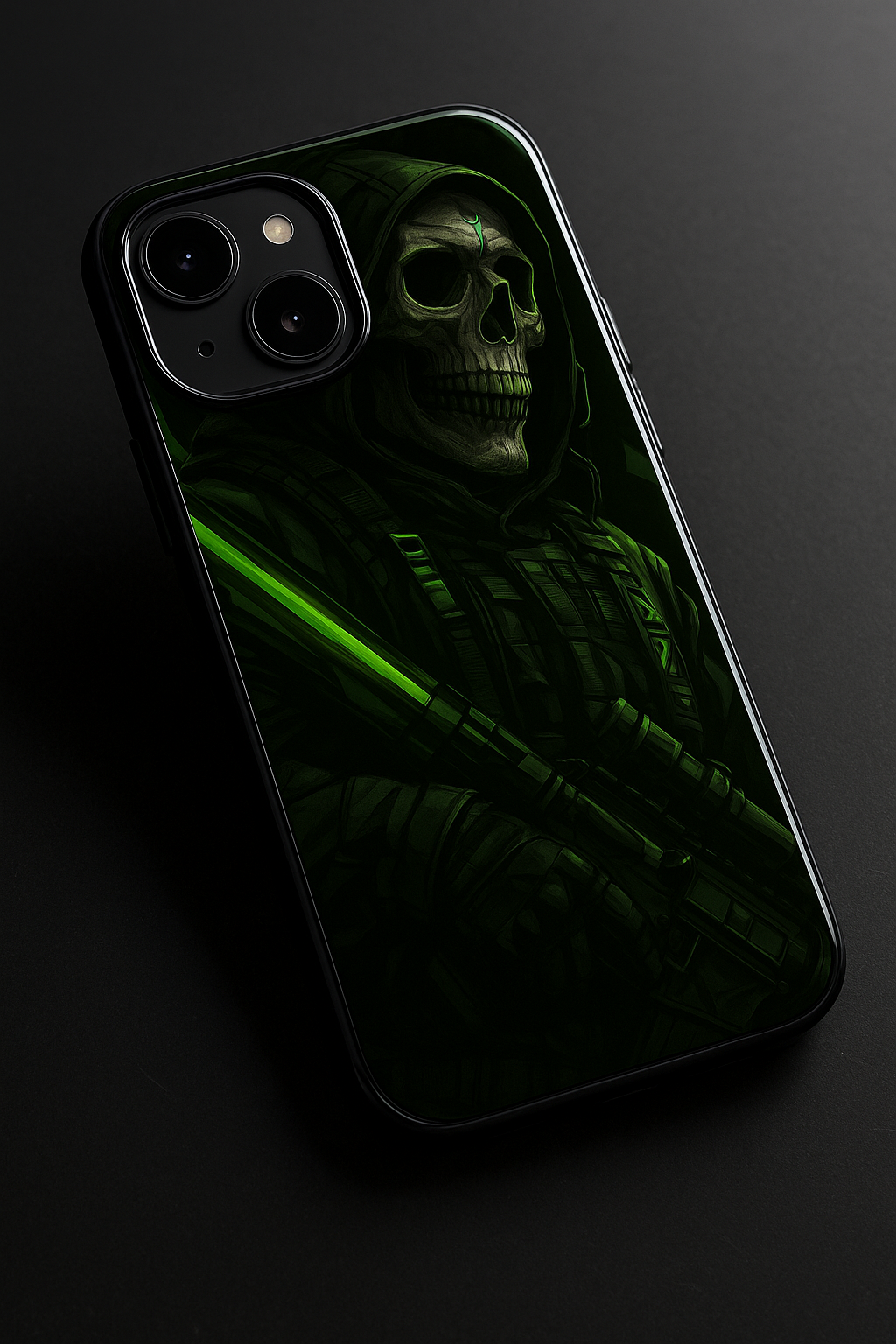 COD Zombie Premium Glass Back Cover For iPhone 11,12,13,14,15,16 Models