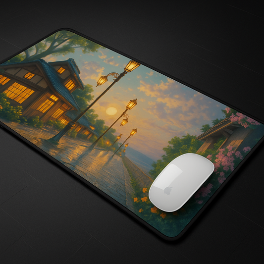 Printed Mouse Pad| Silicon Base | Venice Street Graphic | Available in Size - Small, Large