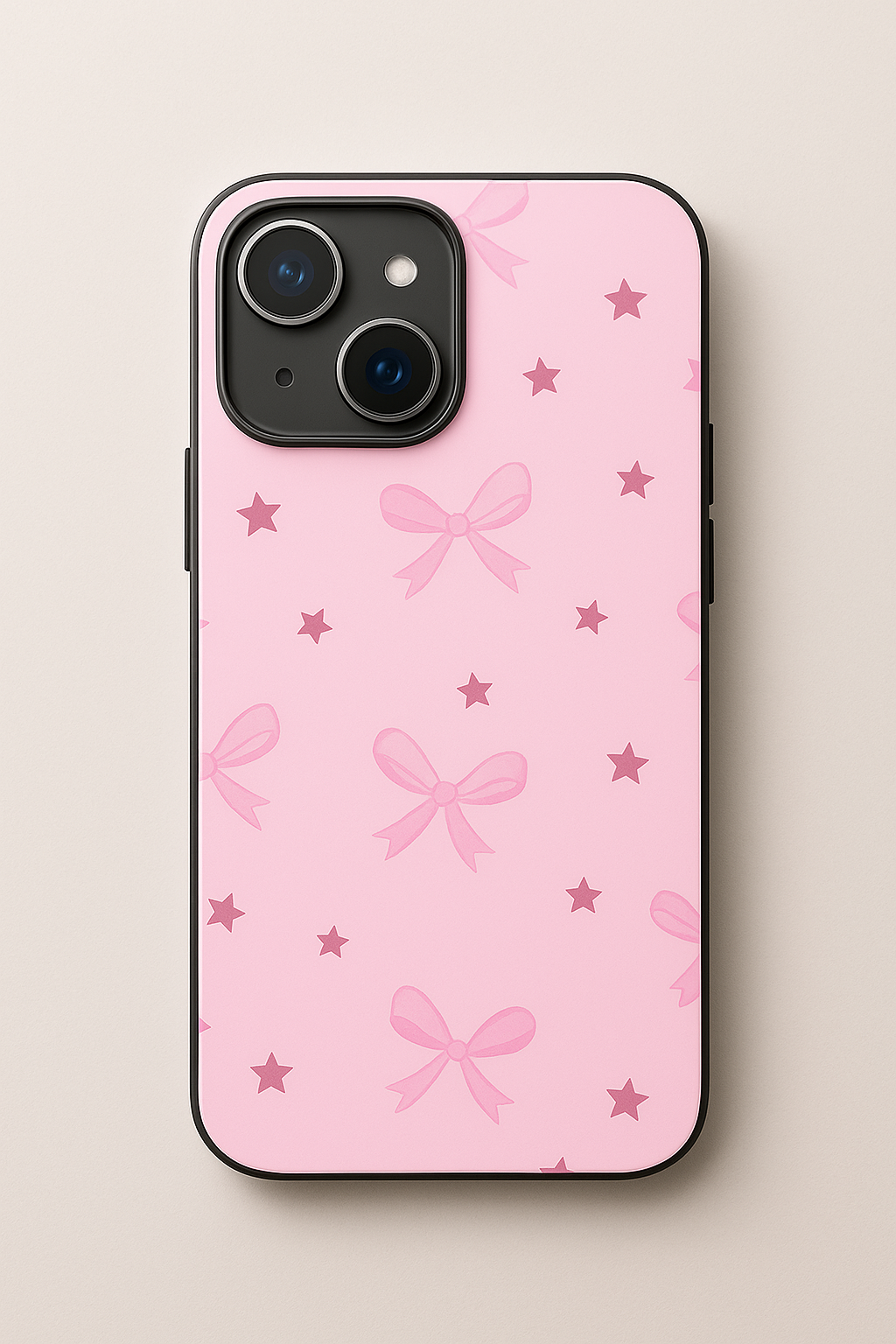 Sparkling Bows Premium Glass Back Cover For iPhone 11,12,13,14,15,16 Models