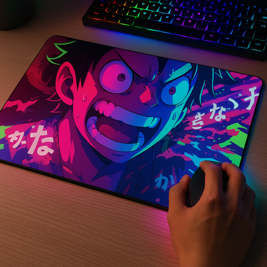 Printed Mouse Pad| Silicon Base | Anime One Piece Graphic | Available in Size - Small, Large