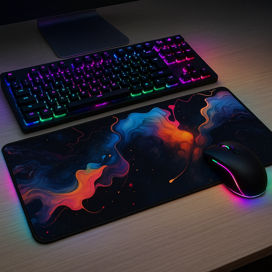 Printed Mouse Pad| Silicon Base | Abstract Art Graphic | Available in Size - Small, Large