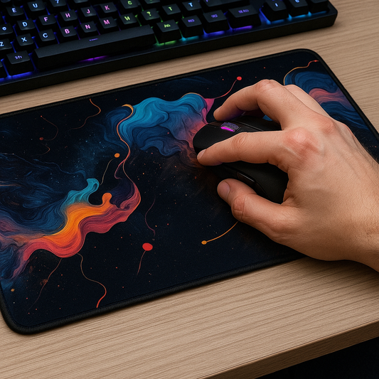 Printed Mouse Pad| Silicon Base | Abstract Art Graphic | Available in Size - Small, Large