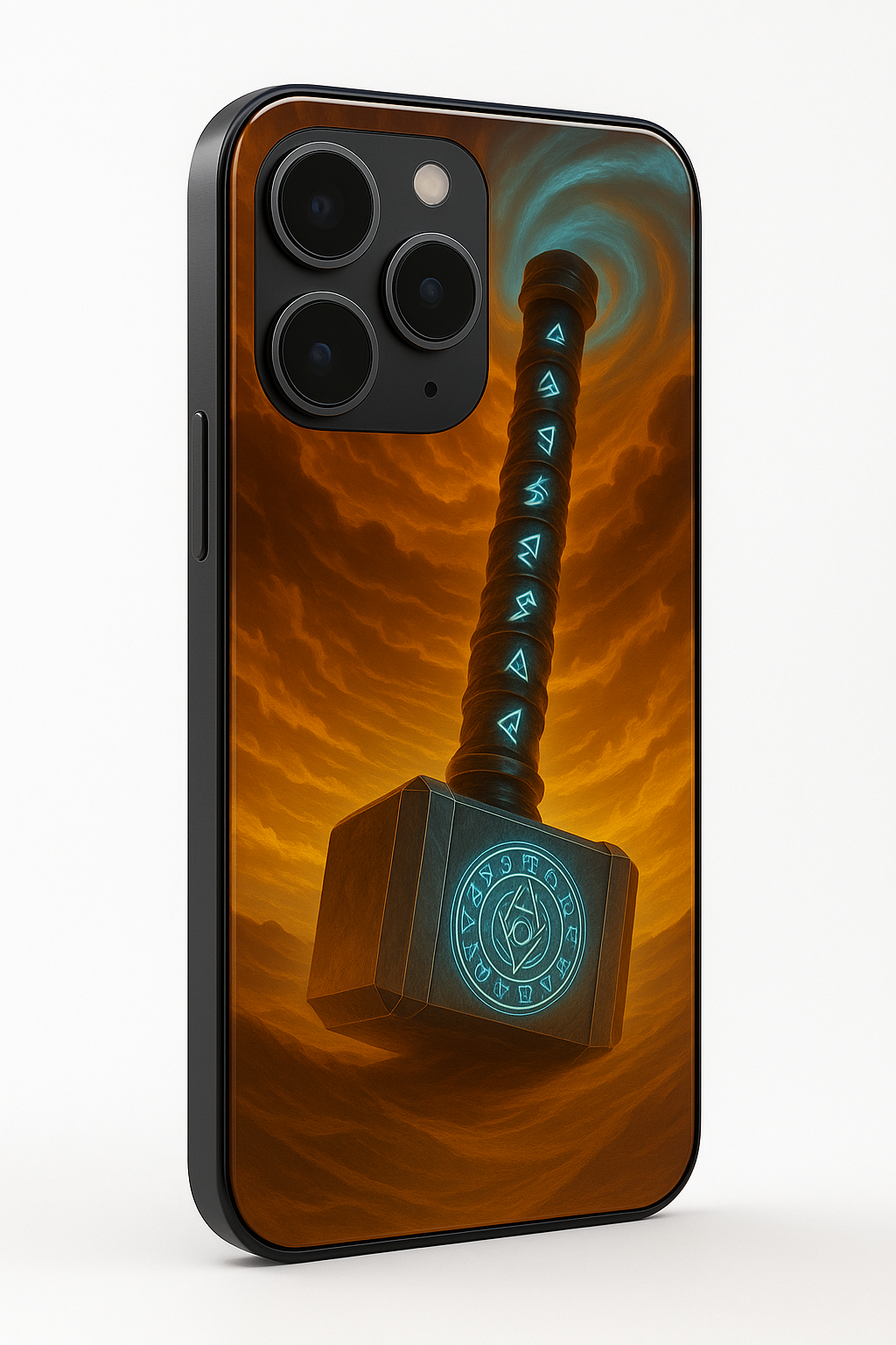 Mjolnir is it You ? Premium Glass Back Cover For iPhone 11,12,13,14,15,16 Models