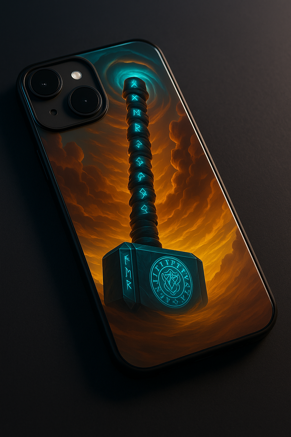 Mjolnir is it You ? Premium Glass Back Cover For iPhone 11,12,13,14,15,16 Models