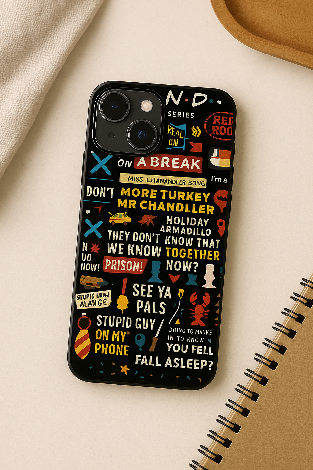 F.R.I.E.N.D.S Premium Glass Back Cover For iPhone 11,12,13,14,15,16 Models