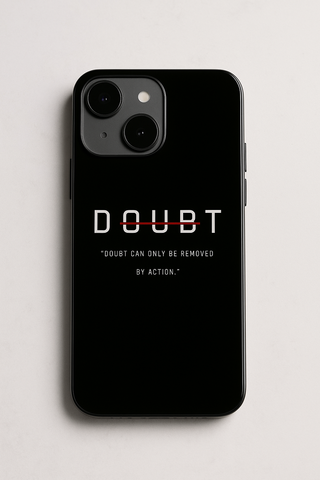 No Doubt Premium Glass Back Cover For iPhone 11,12,13,14,15,16 Models