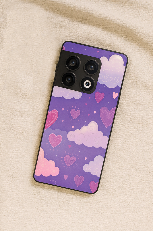 Lavender Skies Glass Back Cover For One Plus 13, 12, 11, 10, Nord Series