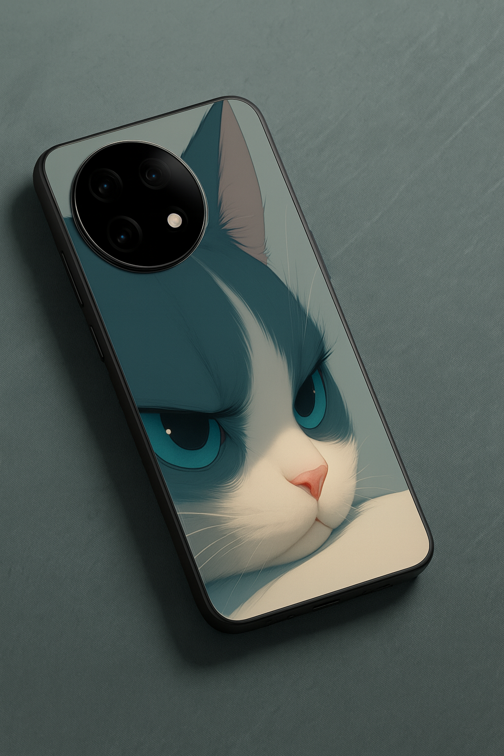 The Grump Cat Glass Back Cover For One Plus 13, 12, 11, 10, Nord Series