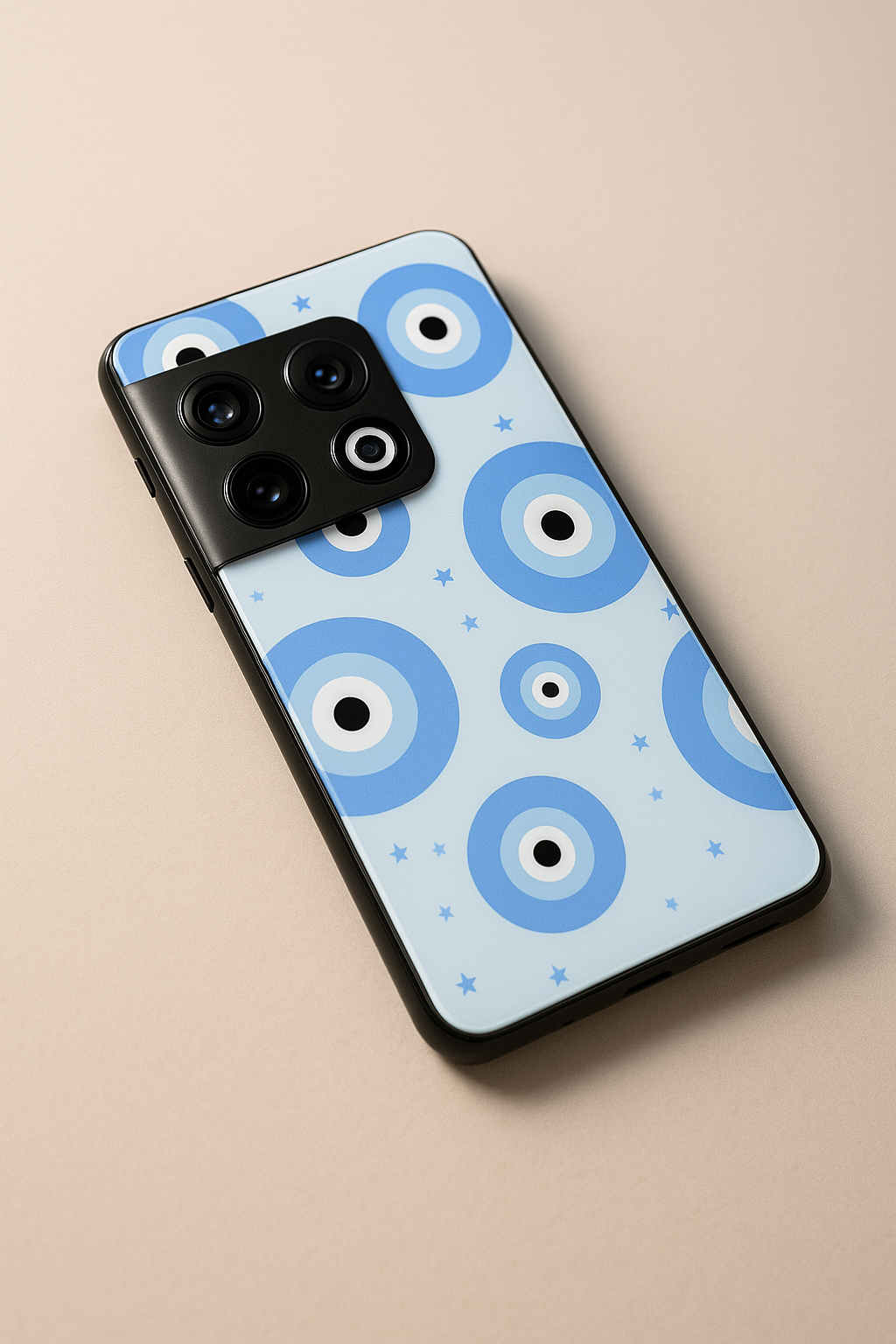 Blue Orbit Premium Glass Back Cover For One Plus 13, 12, 11, 10, Nord Series