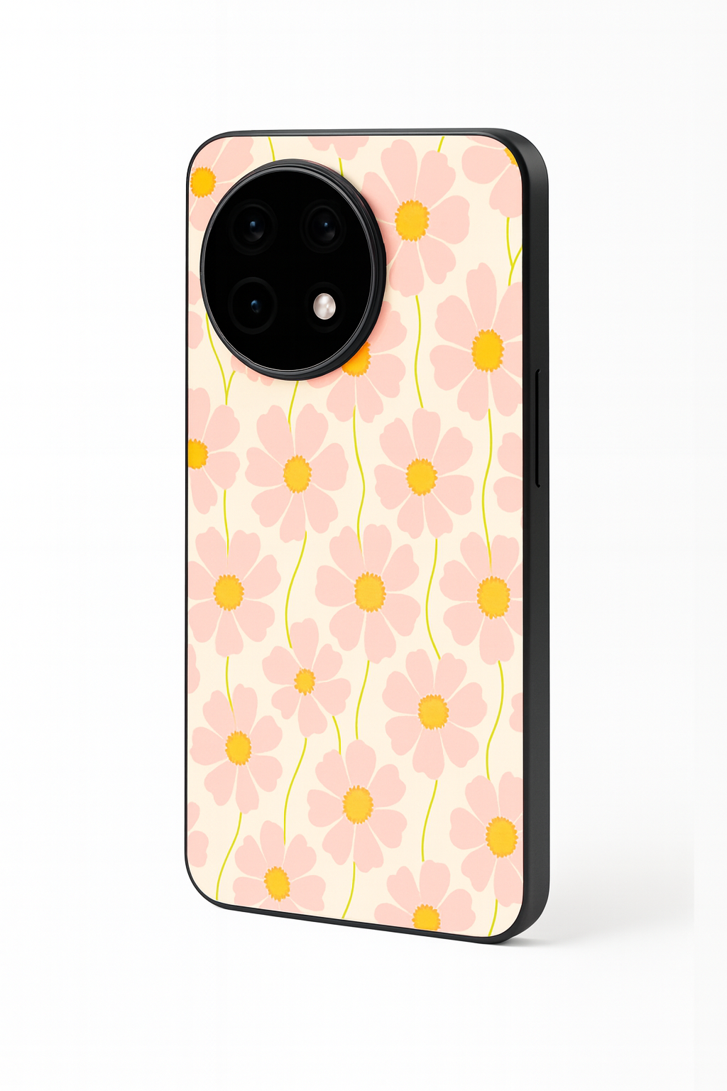 Cherry Blossom Glass Back Cover For One Plus 13, 12, 11, 10, Nord Series