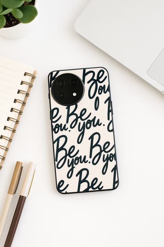 Be You Premium Glass Back Cover For One Plus 13, 12, 11, 10, Nord Series