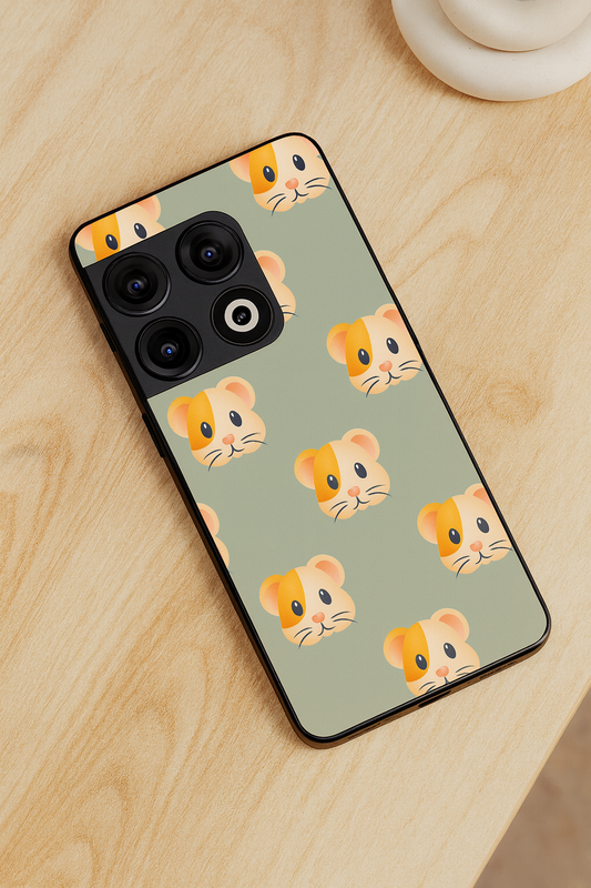 Hello Rabbys Glass Back Cover For One Plus 13, 12, 11, 10, Nord Series