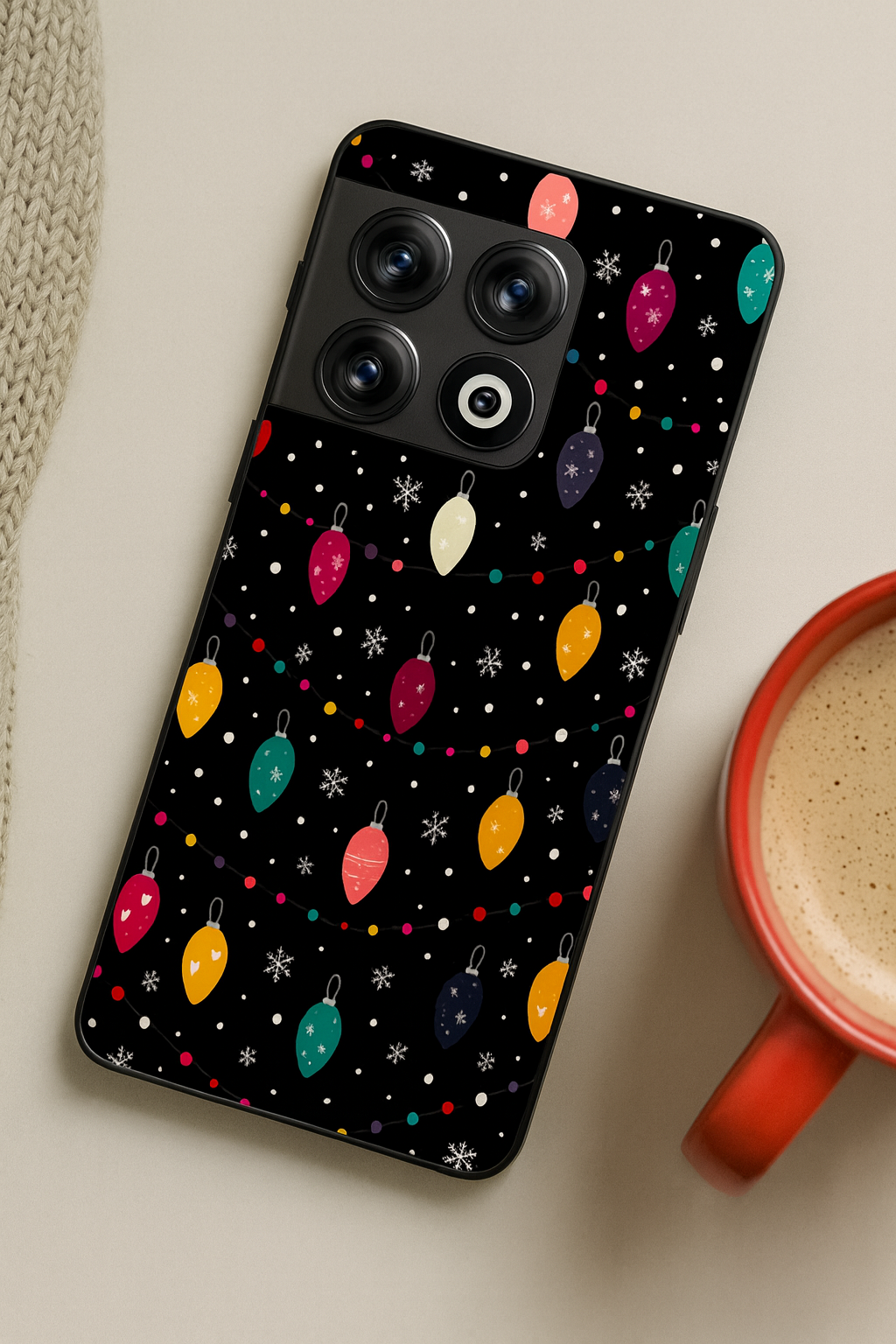 Cute Aesthetic Lights Glass Back Cover For One Plus 13, 12, 11, 10, Nord Series