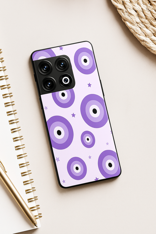 Lavender Aura Premium Glass Back Cover For One Plus 13, 12, 11, 10, Nord Series