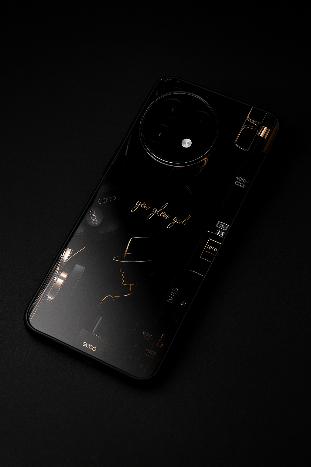 Glow & Grace Premium Glass Back Cover For One Plus 13, 12, 11, 10, Nord Series