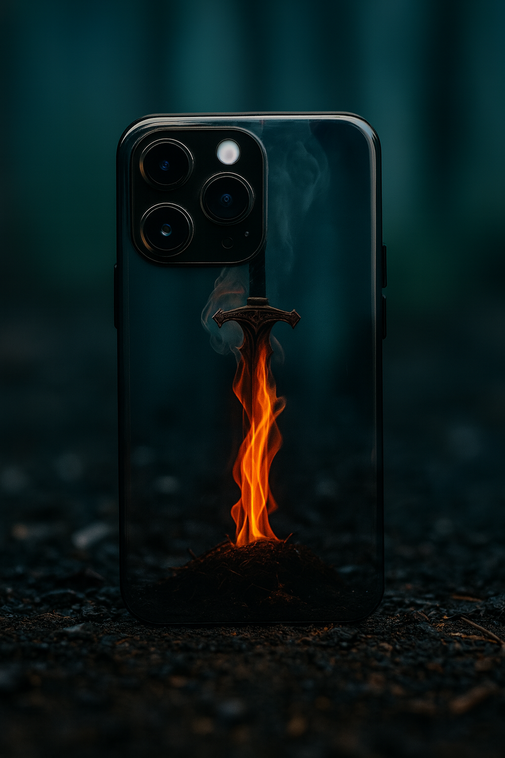 Flameborne Premium Glass Back Cover For iPhone 11,12,13,14,15,16 Models