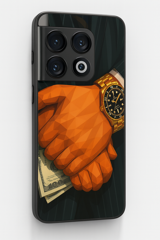 Money Matter Premium Glass Back Cover For One Plus 13, 12, 11, 10, Nord Series