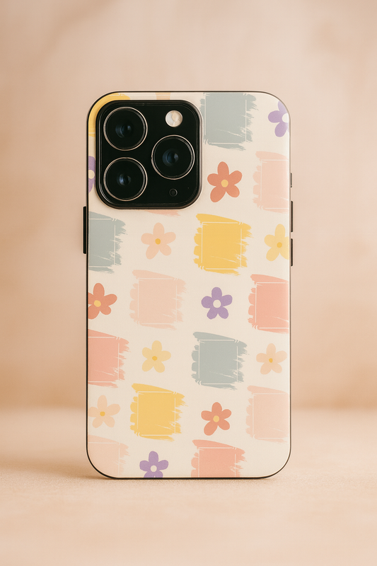 Pastel Play Premium Glass Back Cover For iPhone 11,12,13,14,15,16,17 Models