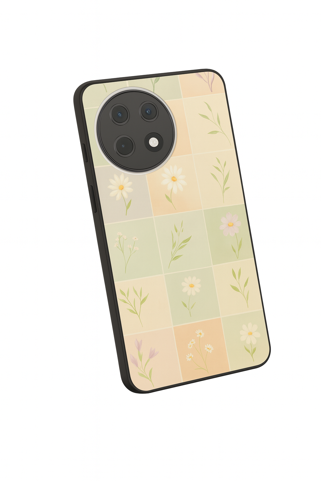 Sage Check Premium Glass Back Cover For One Plus 13, 12, 11, 10, Nord Series