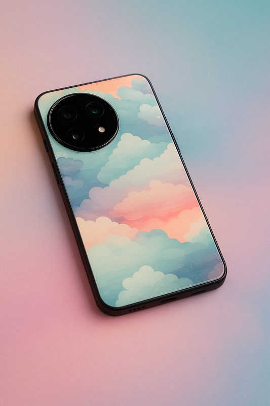 Cloud Of Dreams Premium Glass Back Cover For One Plus 13, 12, 11, 10, Nord Series