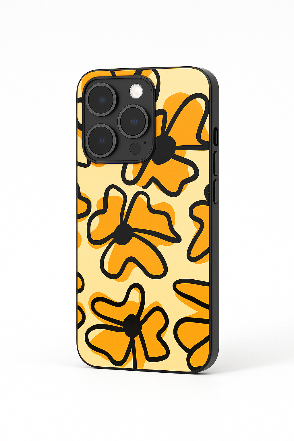 Crayon Petals Premium Glass Back Cover For iPhone 11,12,13,14,15,16 Models