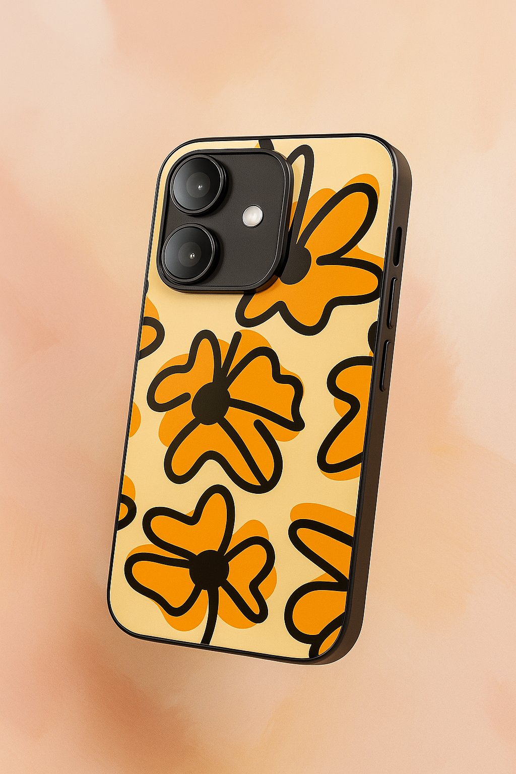 Crayon Petals Premium Glass Back Cover For iPhone 11,12,13,14,15,16 Models