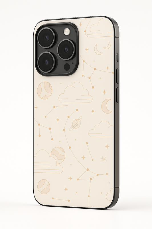 Celestial Love Premium Glass Back Cover For iPhone 11,12,13,14,15,16 Models