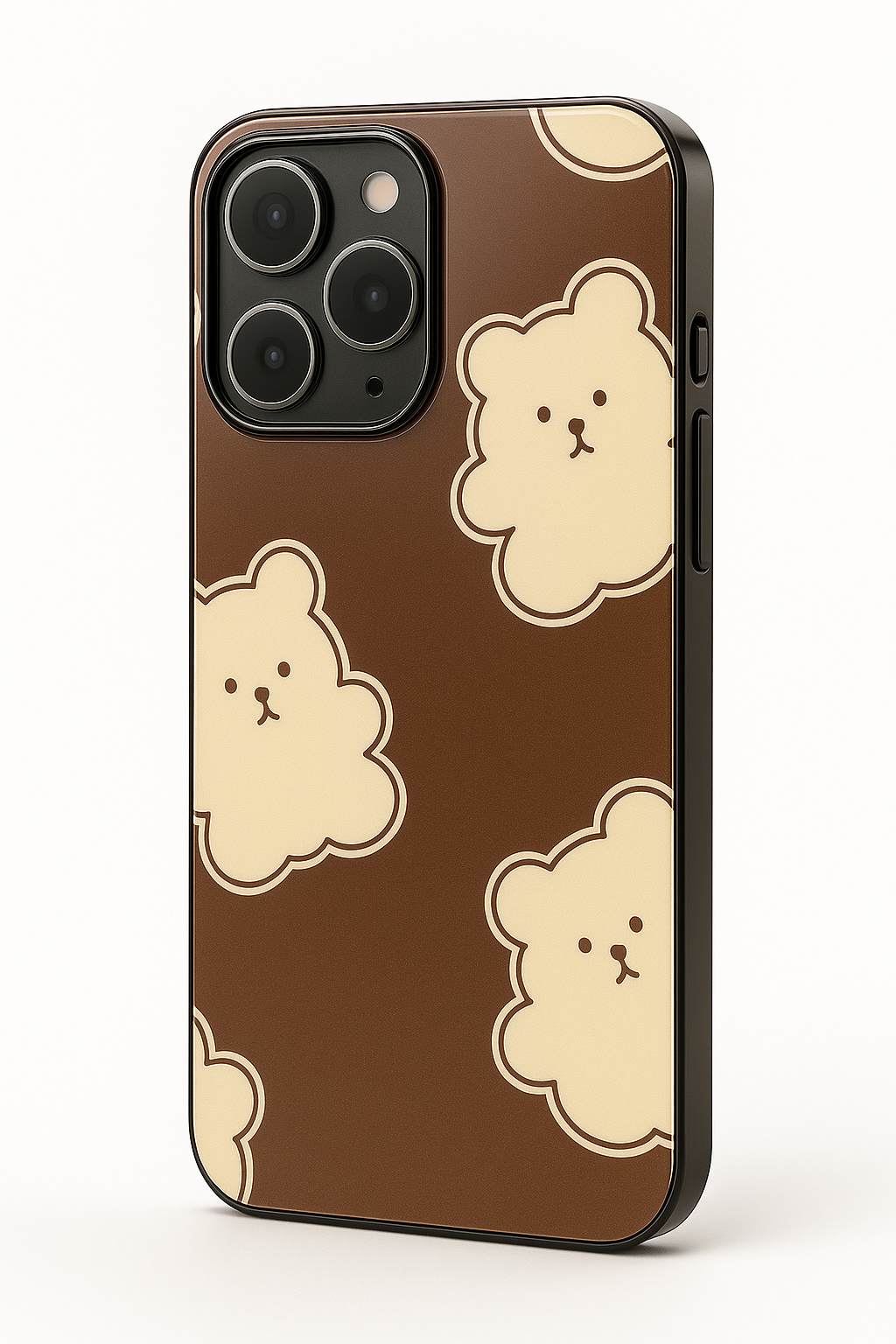 Teddy Overload Premium Glass Back Cover For iPhone 11,12,13,14,15,16 Models