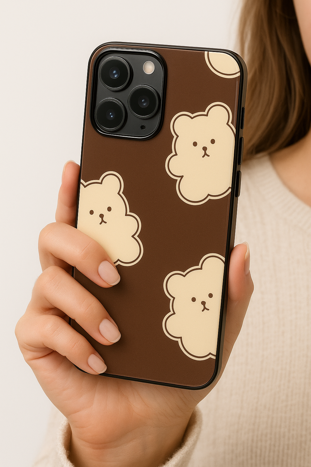 Teddy Overload Premium Glass Back Cover For iPhone 11,12,13,14,15,16 Models