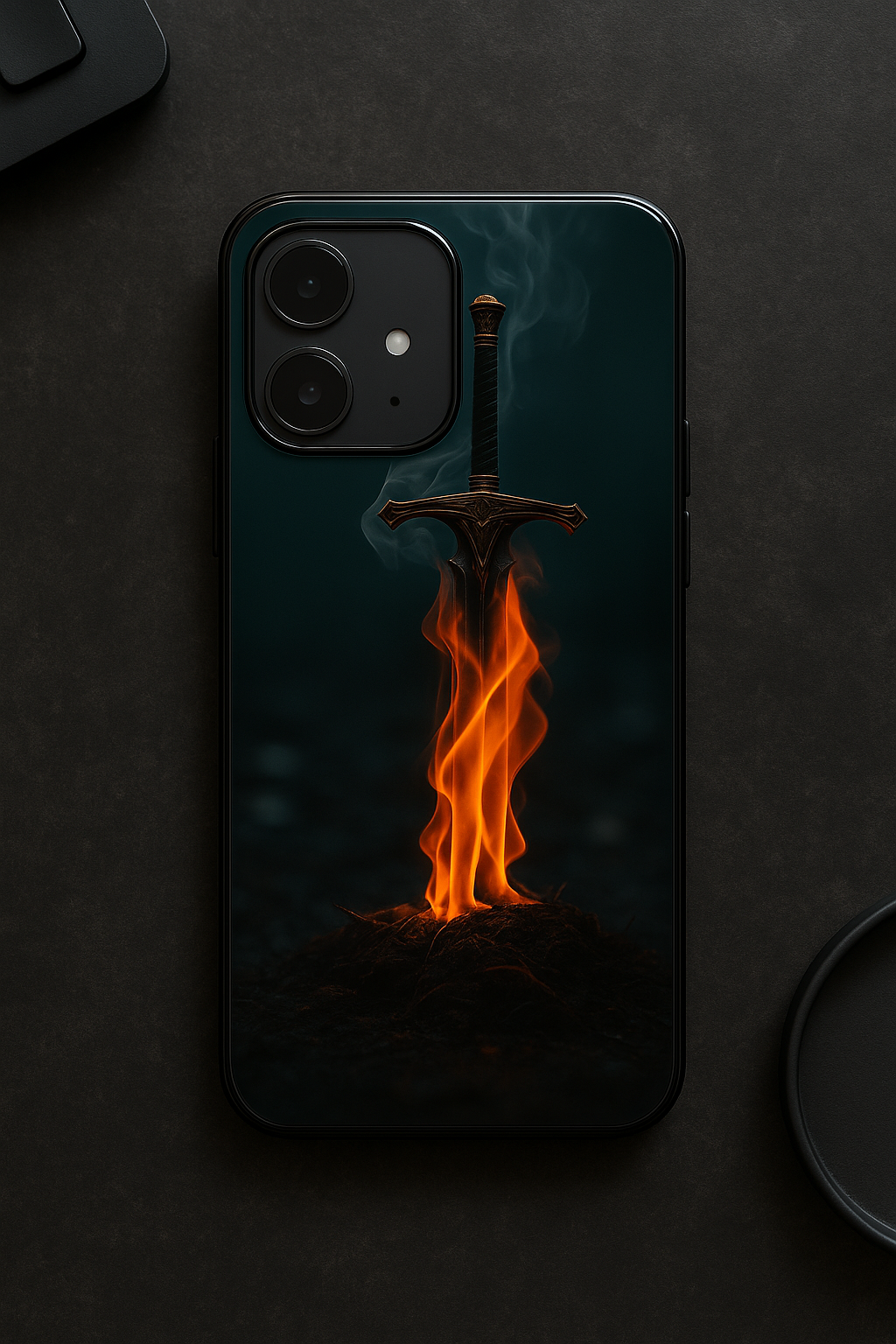 Flameborne Premium Glass Back Cover For iPhone 11,12,13,14,15,16 Models