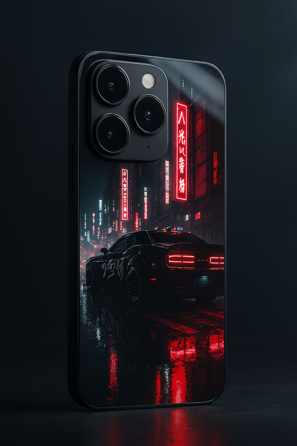 Tokyo Heat Premium Glass Back Cover For iPhone 11,12,13,14,15,16 Models