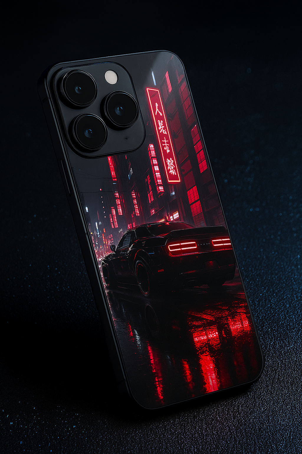 Tokyo Heat Premium Glass Back Cover For iPhone 11,12,13,14,15,16 Models