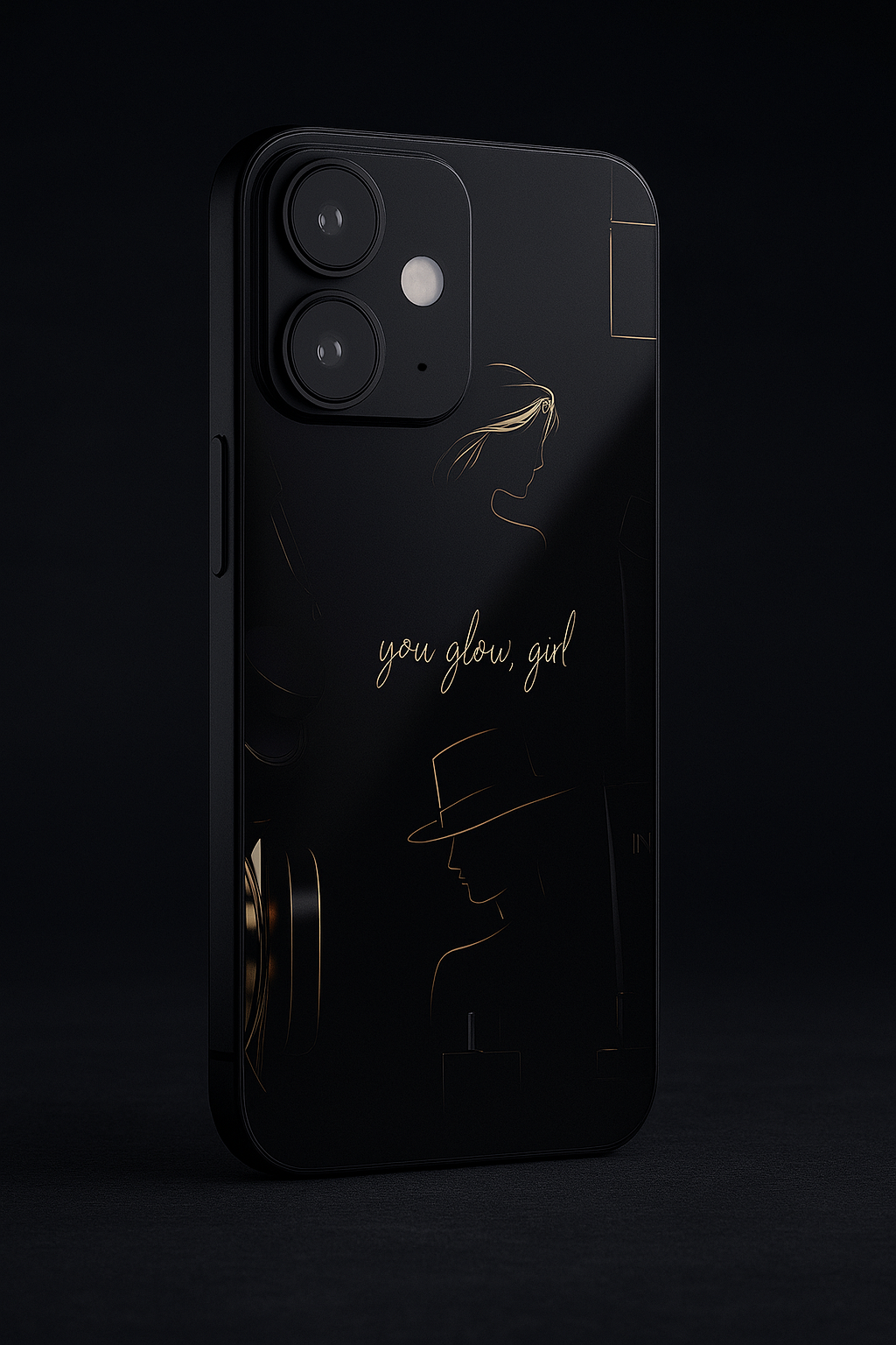 Glow & Grace Premium Glass Back Cover For iPhone 11,12,13,14,15,16 Models