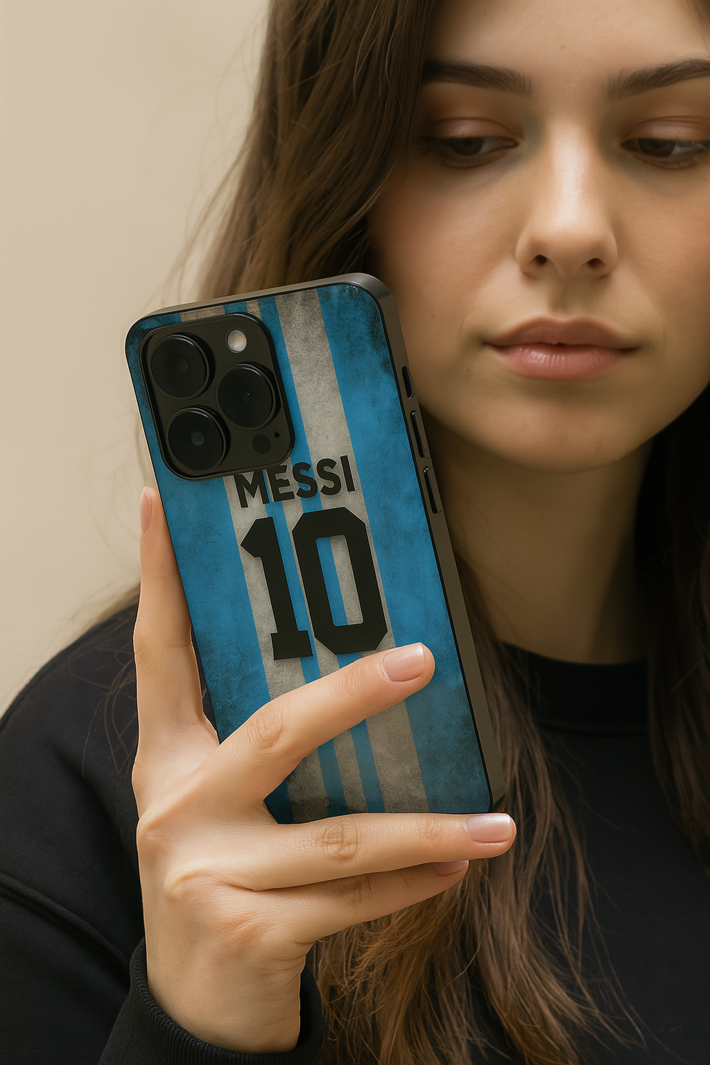 GOAT 10 Premium Glass Back Cover For iPhone 11,12,13,14,15,16 Models