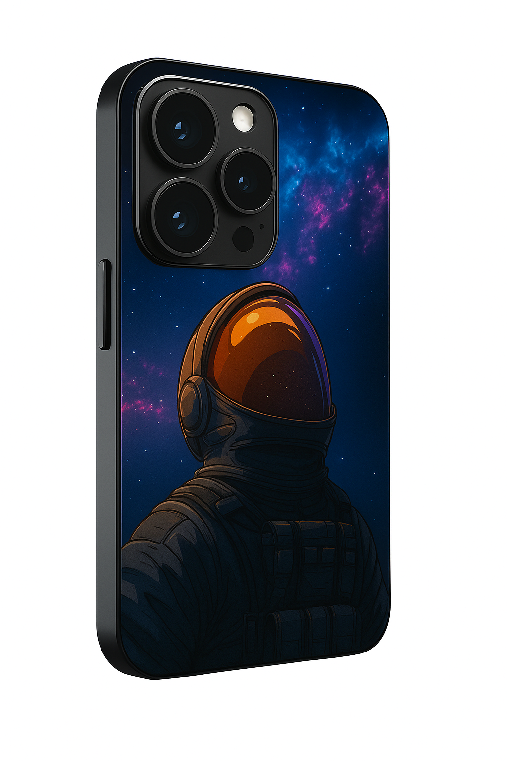 Stellar Void Premium Glass Back Cover For iPhone 11,12,13,14,15,16 Models