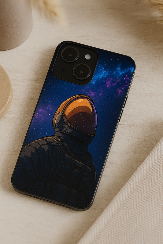 Stellar Void Premium Glass Back Cover For iPhone 11,12,13,14,15,16 Models