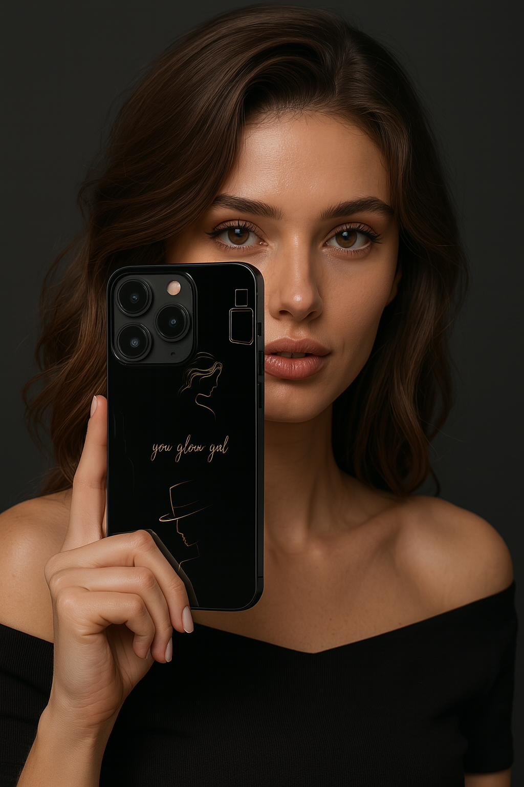Glow & Grace Premium Glass Back Cover For iPhone 11,12,13,14,15,16 Models
