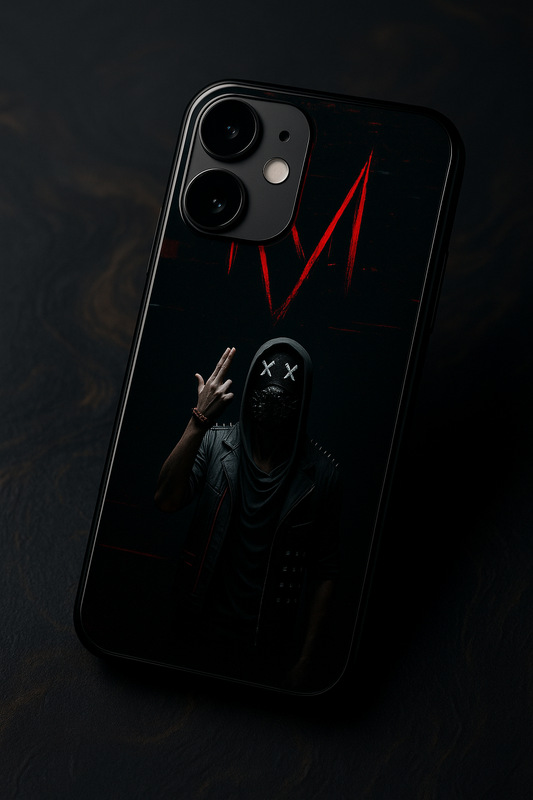 symbol Premium Glass Back Cover For iPhone 11,12,13,14,15,16 Models