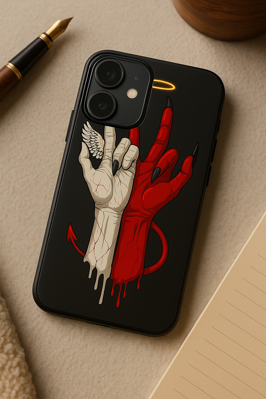 Duality Premium Glass Back Cover For iPhone 11,12,13,14,15,16 Models