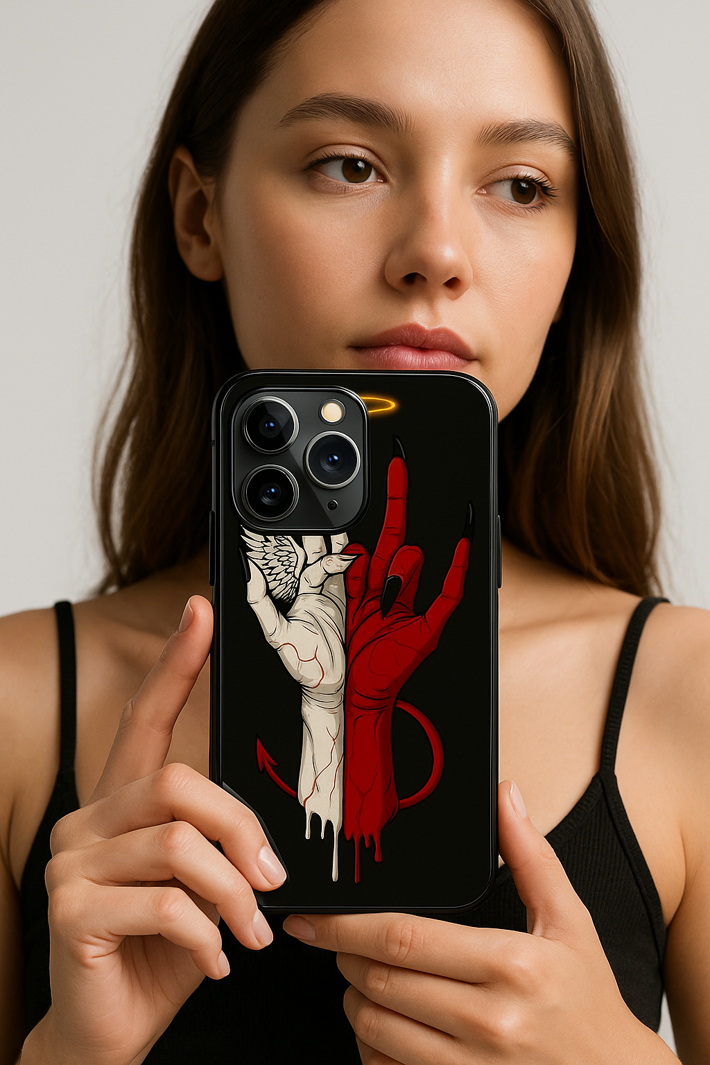 Duality Premium Glass Back Cover For iPhone 11,12,13,14,15,16 Models