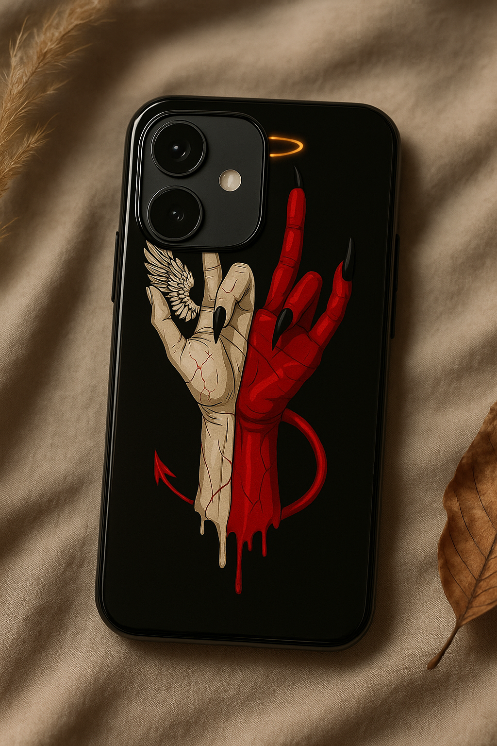 Duality Premium Glass Back Cover For iPhone 11,12,13,14,15,16 Models