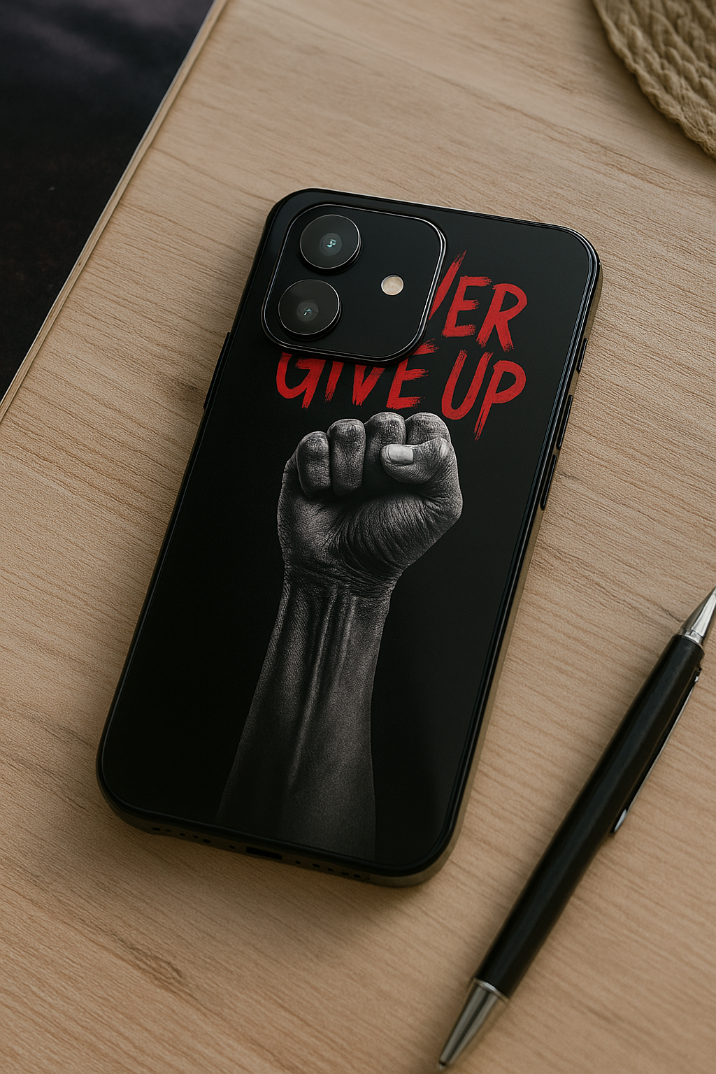 Iron Will Premium Glass Back Cover For iPhone 11,12,13,14,15,16 Models