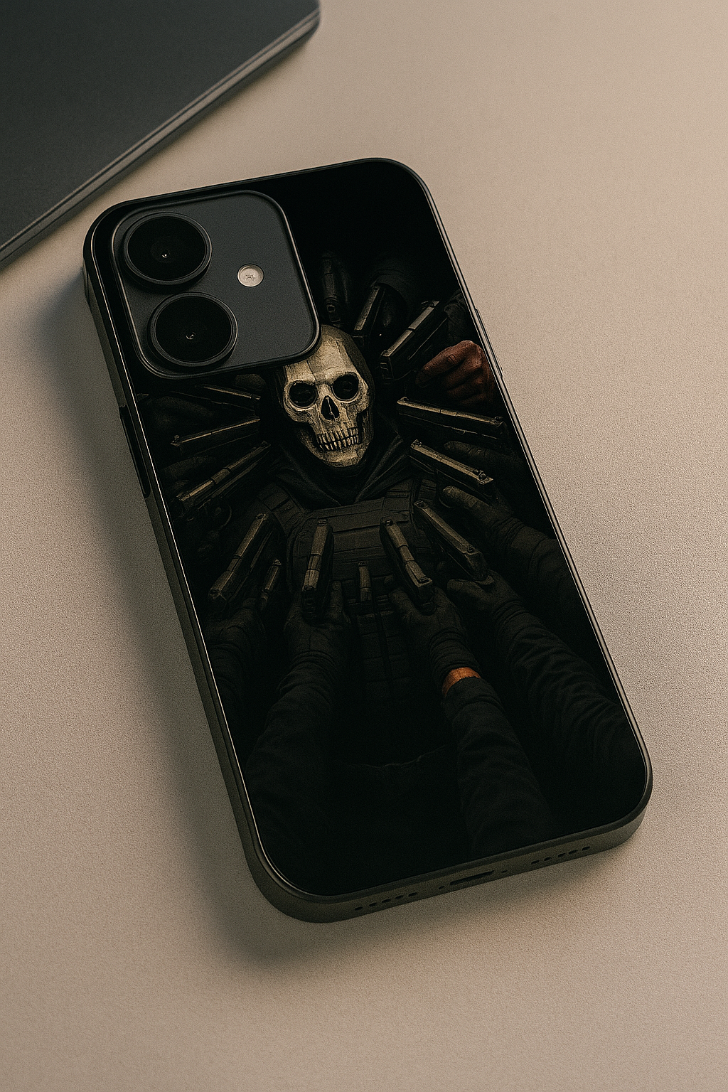 Bullet Crown Premium Glass Back Cover For iPhone 11,12,13,14,15,16 Models